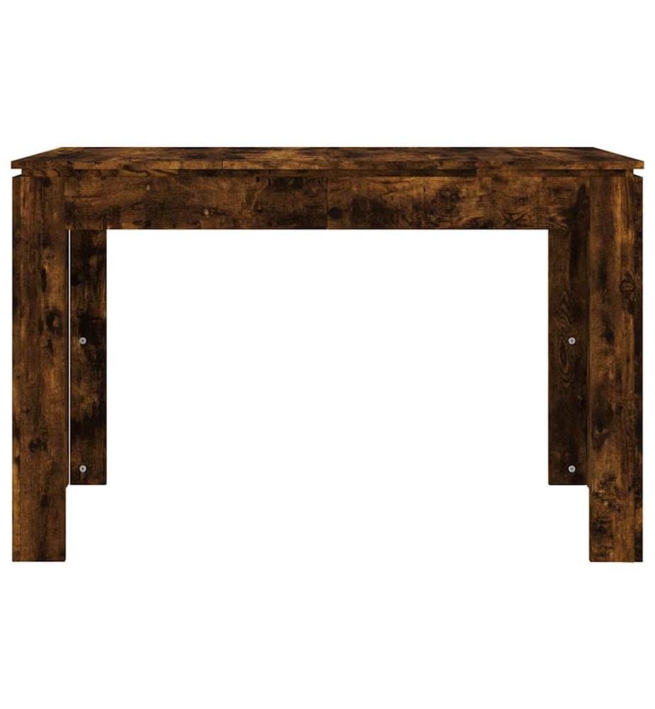 Table à dîner chêne fumé 120x60x76 cm bois d'ingénierie