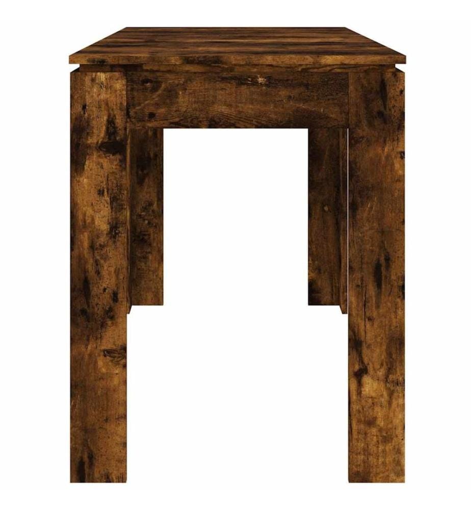 Table à dîner chêne fumé 120x60x76 cm bois d'ingénierie