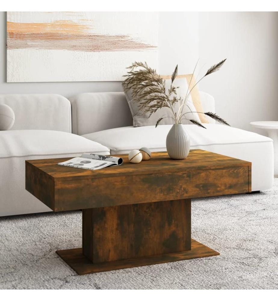 Couchtisch Räuchereiche 96x50x45 cm Holzwerkstoff