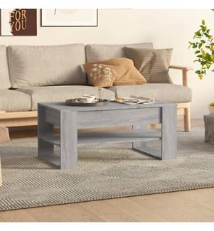 Couchtisch Grau Sonoma 102x55x45 cm Holzwerkstoff
