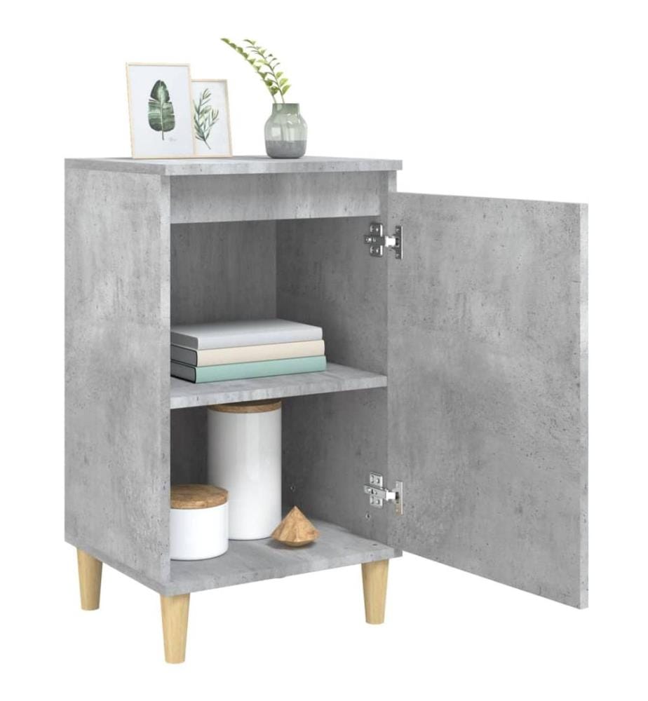 Nachttisch Betongrau 40x35x70 cm Holzwerkstoff
