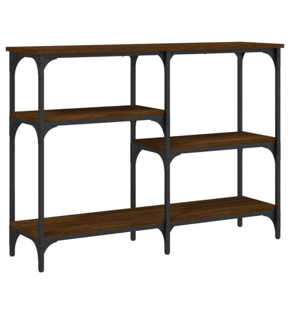 Konsolentisch Braun Eichen-Optik 102x29x75 cm Holzwerkstoff
