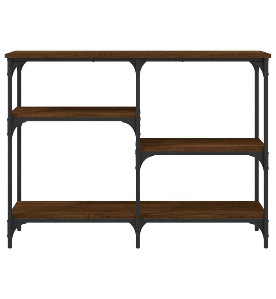 Konsolentisch Braun Eichen-Optik 102x29x75 cm Holzwerkstoff