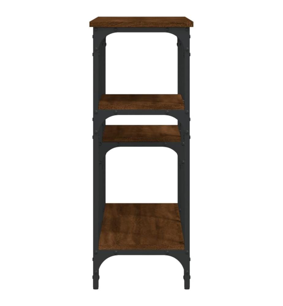 Konsolentisch Braun Eichen-Optik 102x29x75 cm Holzwerkstoff