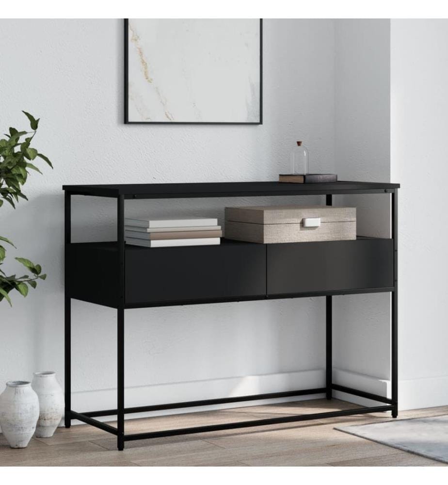 Konsolentisch Schwarz 100x40x75 cm Holzwerkstoff