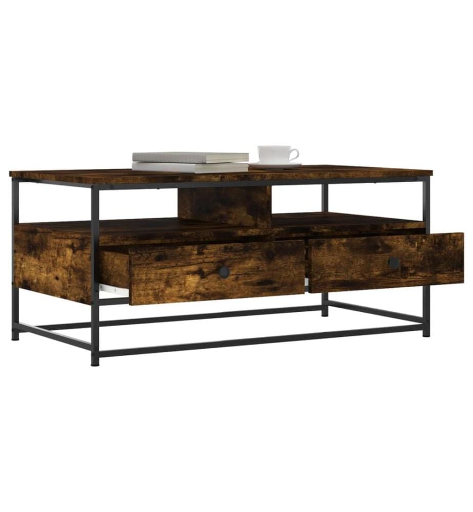 Couchtisch Räuchereiche 100x51x45 cm Holzwerkstoff