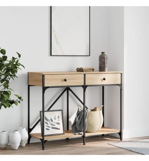 Konsolentisch Sonoma-Eiche 100x39x78,5 cm Holzwerkstoff