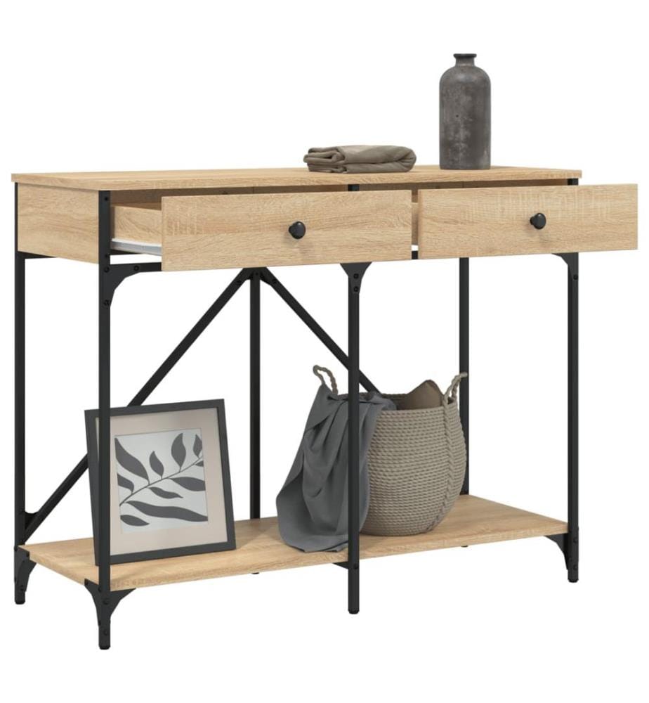 Konsolentisch Sonoma-Eiche 100x39x78,5 cm Holzwerkstoff