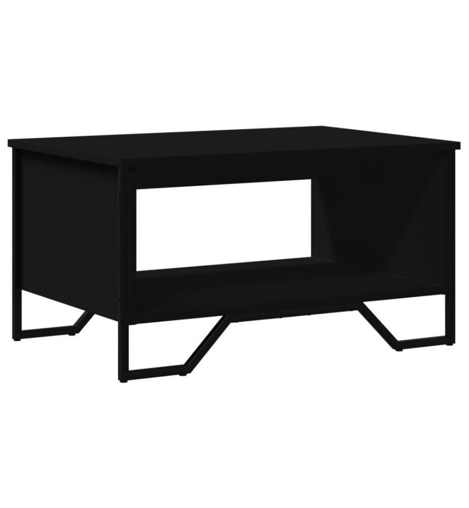Couchtisch Schwarz 75x51x40 cm Holzwerkstoff