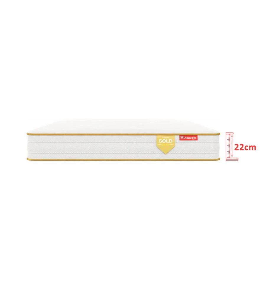 Pack Matratze + Boxspring 160 x 200 cm - HGOLD 22 cm