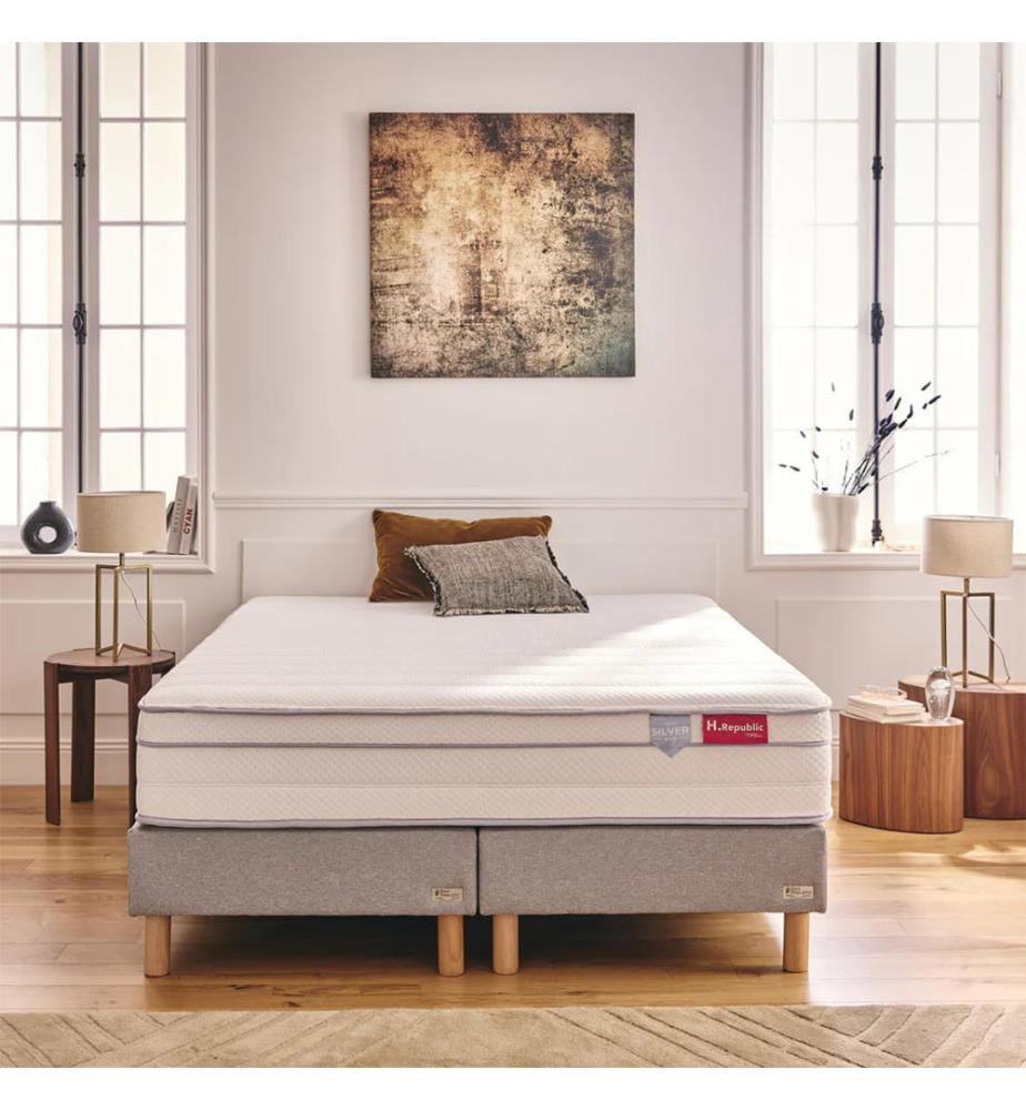 Pack Matratze + Boxspring 180 x 200 cm - HSILVER 30 cm