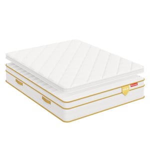 Pack 160 x 200 Matratze + 1 Matratzenauflage 5 cm - HGOLD 30 cm