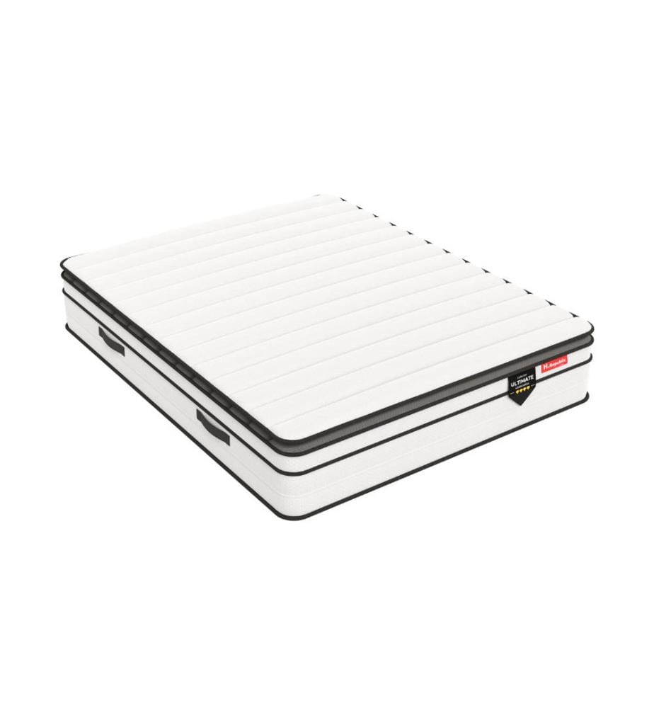 Matratze 200 x 200 cm Taschenfederkern und HD Memory Foam mit integrierter Matratzenauflage - HULTIMATE 32 cm