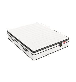 Matratze 200 x 200 cm Taschenfederkern und HD Memory Foam mit integrierter Matratzenauflage - HULTIMATE 32 cm