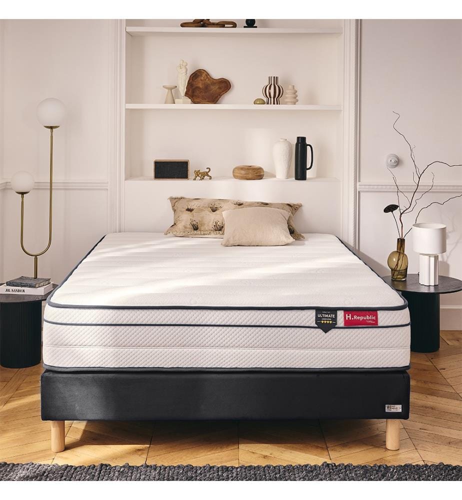 Matratze 200 x 200 cm Taschenfederkern und HD Memory Foam - HULTIMATE 27 cm