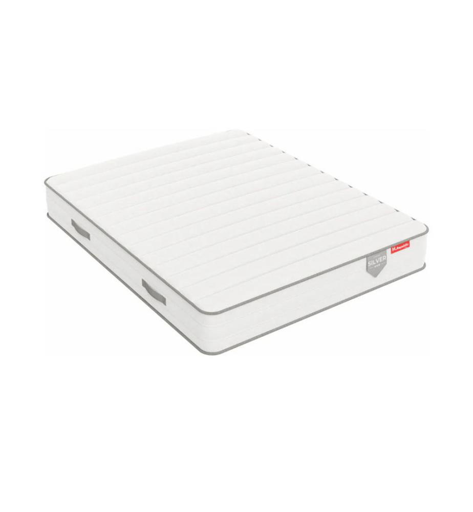 Pack 180 x 200 Matratze + 1 Matratzenauflage 5 cm - HSILVER 25 cm