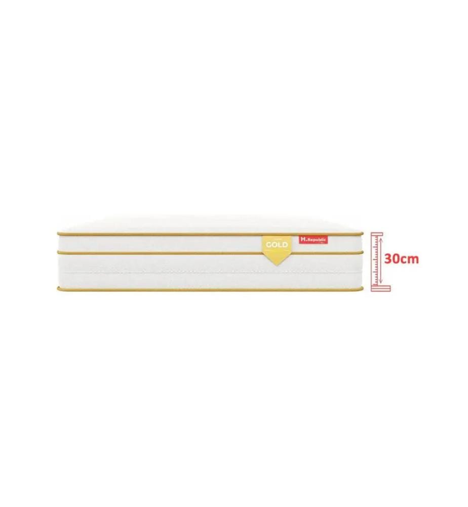 Matratze 180 x 200 Mikro-Taschenfederkern und HD Memory Foam - HGOLD 30 cm