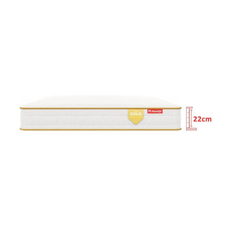 Matratze 180 x 200 Taschenfederkern und PU-Schaum mit hoher Dichte - HGOLD 22 cm
