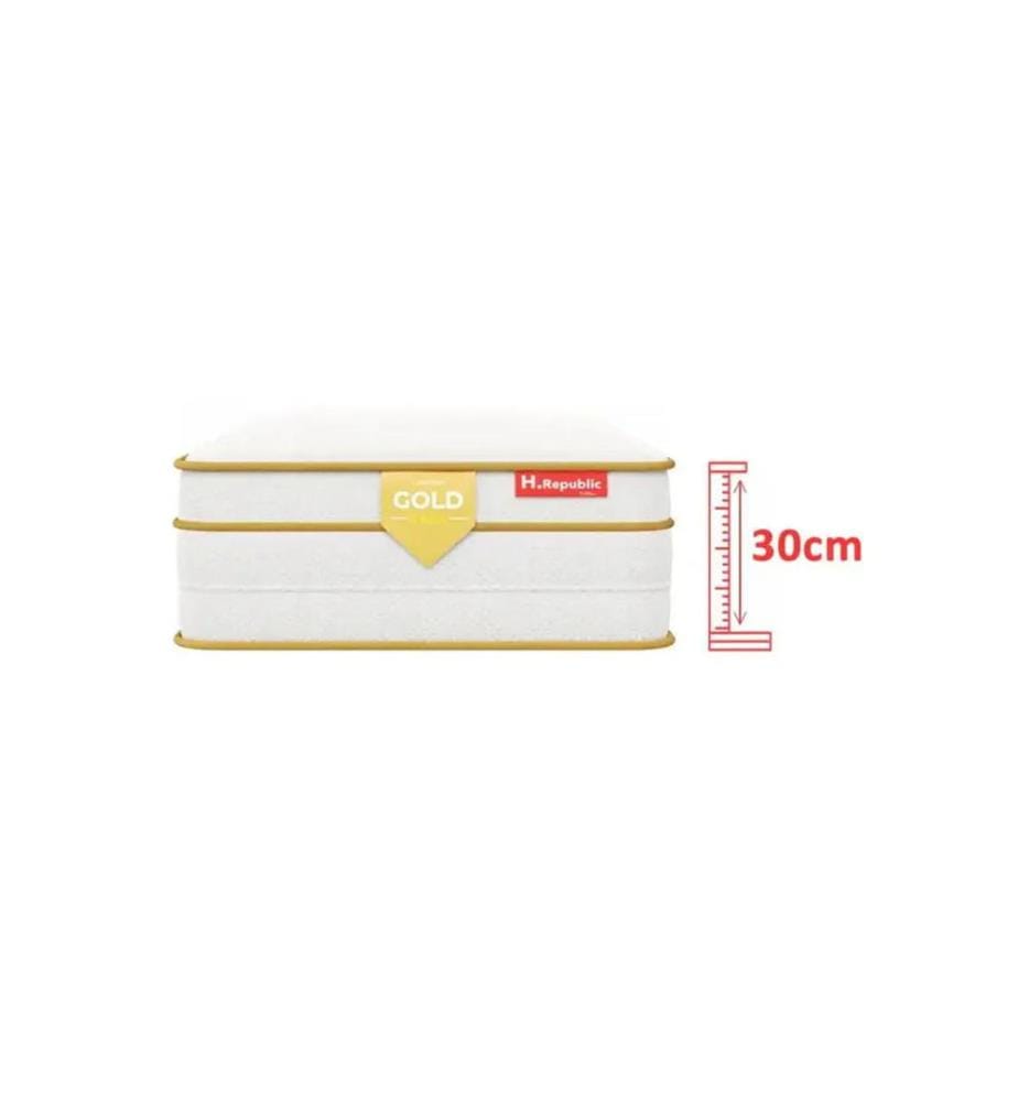 Set aus 2 Matratzen TWINS 90 x 200 mit Mikro-Taschenfedern und HD-Memory-Schaum - HGOLD 30 cm