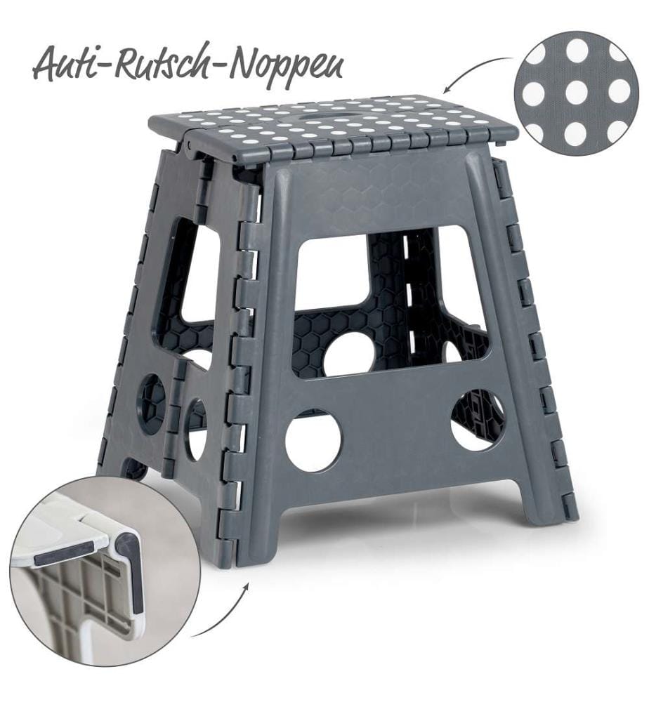 Klapphocker, Kunststoff - Anthrazit