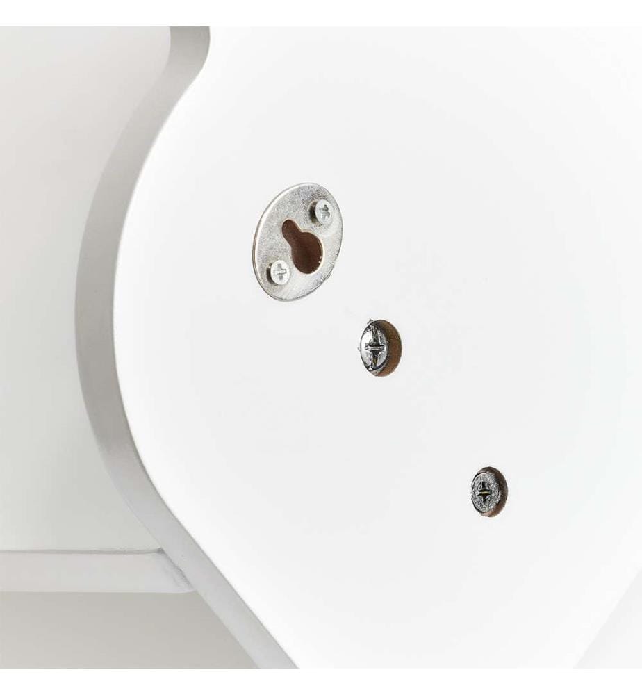 Kinder-Wandgarderobe Wolke, MDF - Weiss