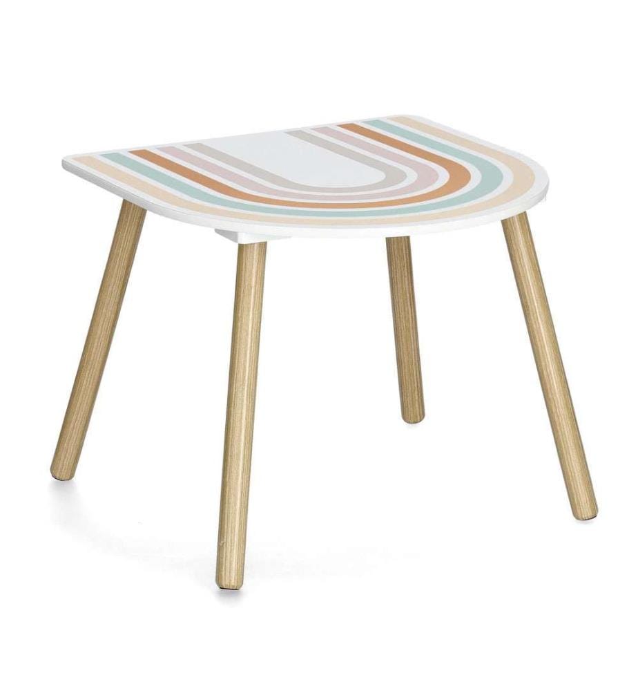 Kindersitzgruppe Rainbow, 3-teilig, Mdf/Pin - Mehrfarbig