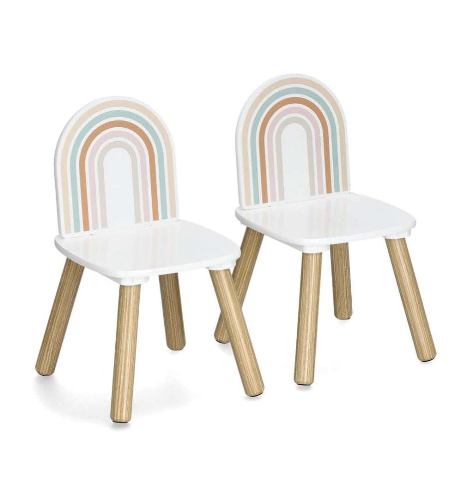 Kindersitzgruppe Rainbow, 3-teilig, Mdf/Pin - Mehrfarbig