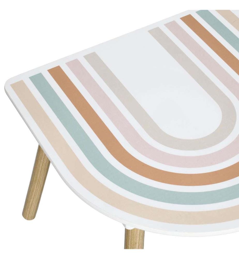 Kindersitzgruppe Rainbow, 3-teilig, Mdf/Pin - Mehrfarbig