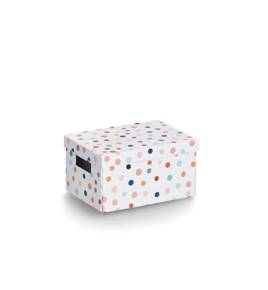 Aufbewahrungsbox Dots - Recycelter Karton