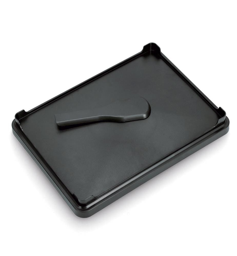 Geschirrabtropfständer, Metall verchromt - Schwarz und Silber