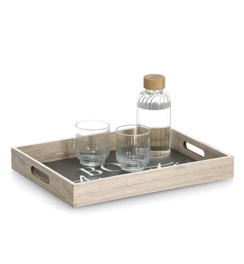 Tablett Bon Appetit - Mdf - Anthrazit