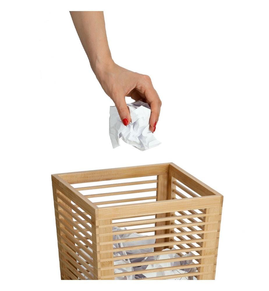 Papierkorb, Bambus - Braun