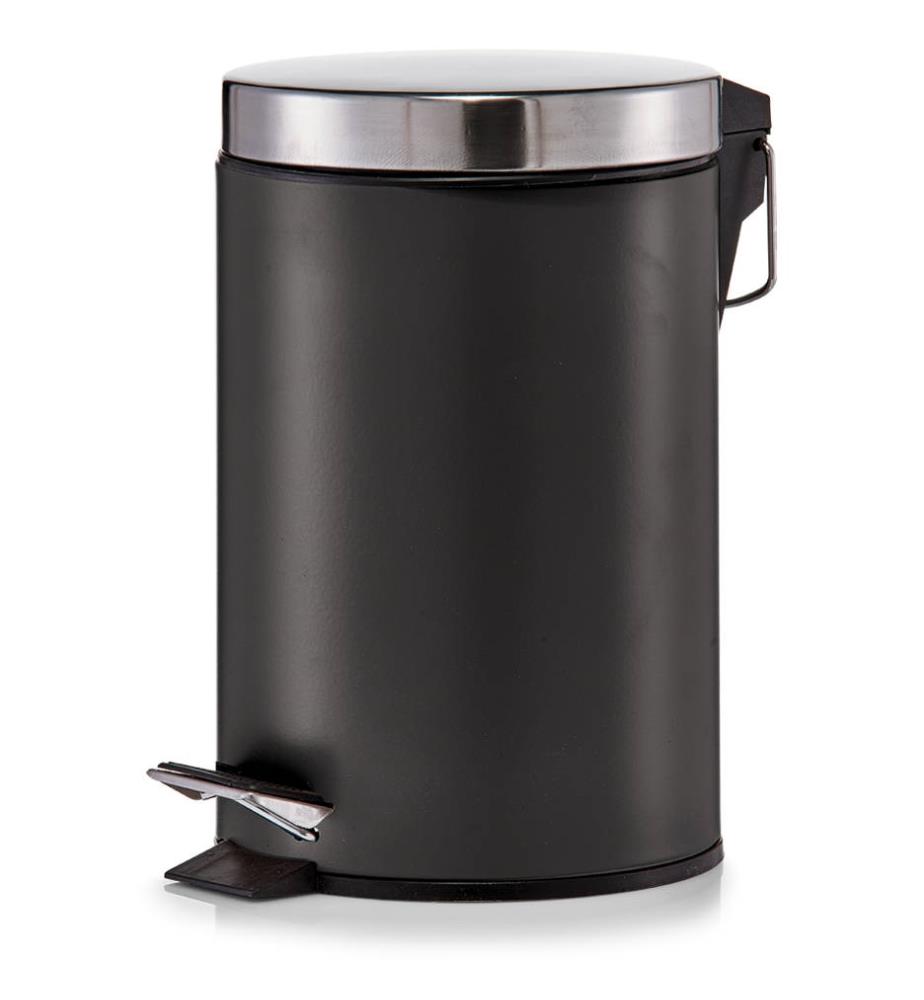 Mülleimer Mit Pedal 3 L - 17 X 26 cm - Schwarz