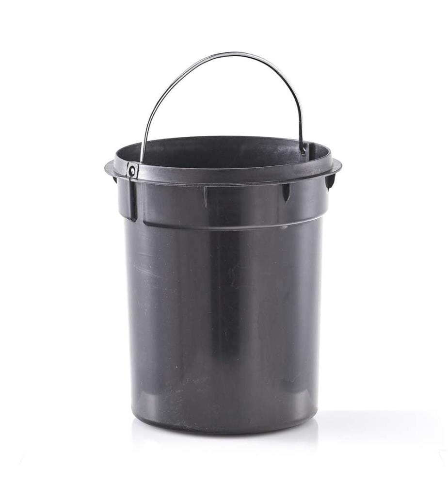 Kosmetikeimer, 3 ltr., Metall/Bambus - Weiss