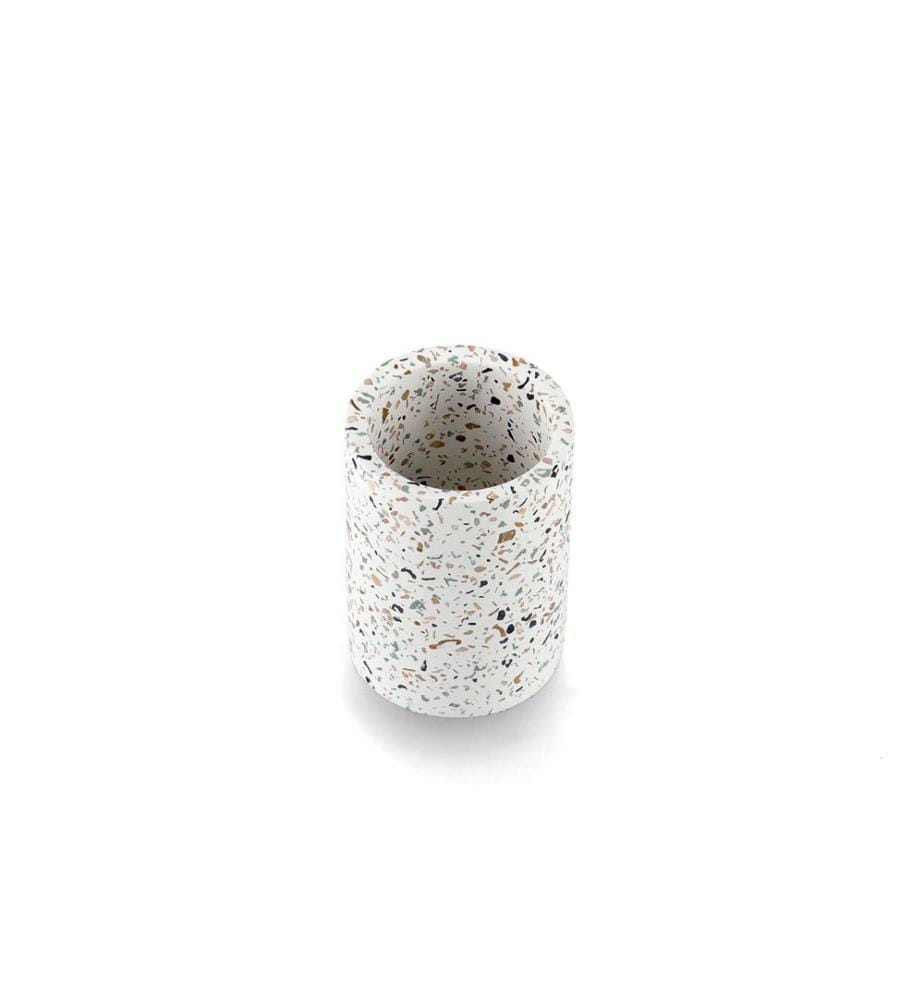 Zahnputzbecher "Terrazzo" - Zement