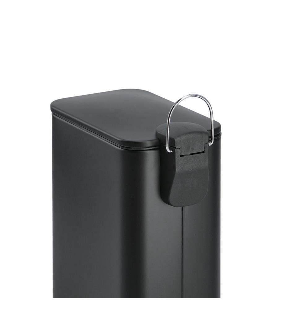 Treteimer mit Soft Close, 5L, Metall/Kunsststoff - Schwarz
