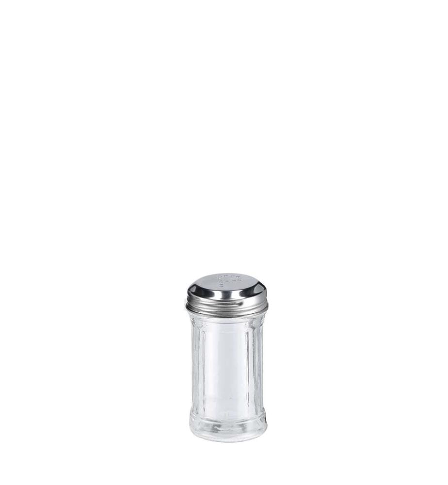 Salz-/ Pfefferstreuer-Set, 2-tlg., Glas/Edelstahl - Durchsichtig