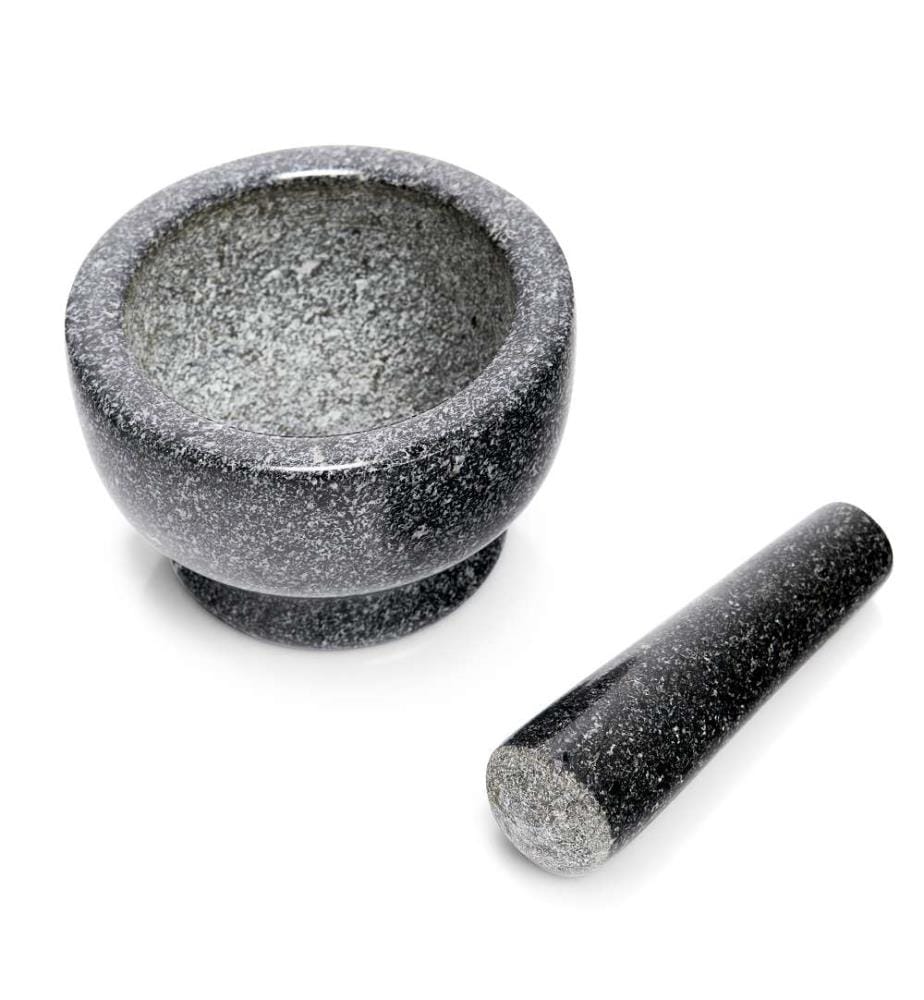 Mörser & Stössel-Set, Granit - Anthrazit