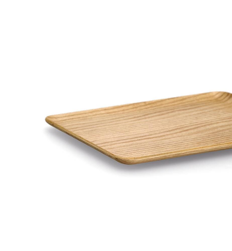Serviertablett, Holz/Eichefurnier - Braun