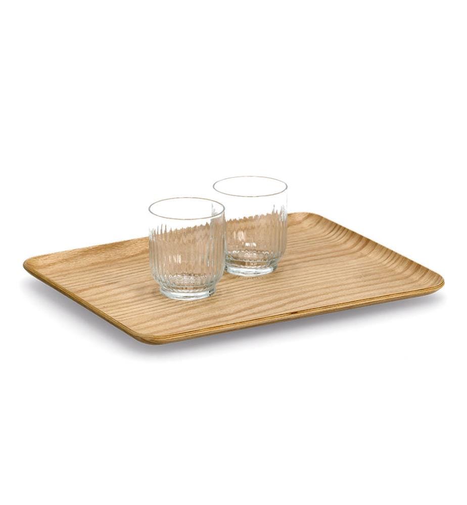 Serviertablett, Holz/Eichefurnier - Braun