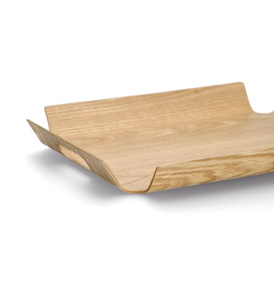 Serviertablett, Holz/Eichefurnier - Braun