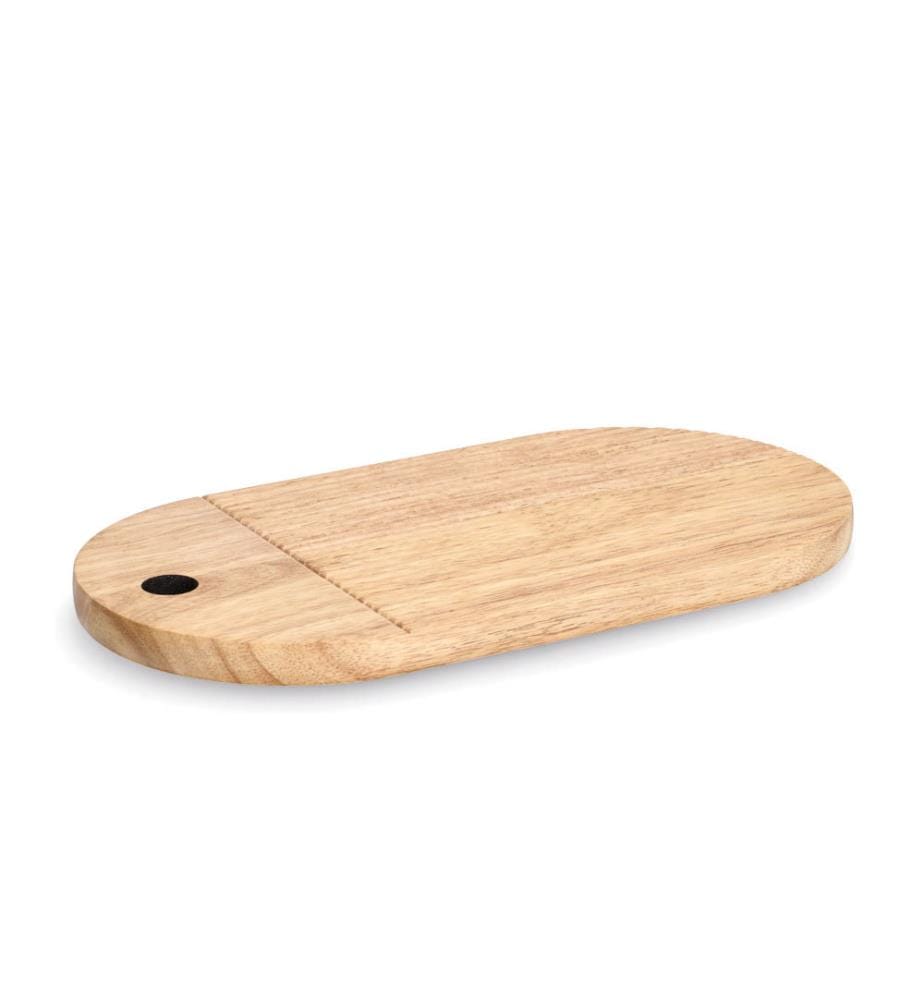 Schneidebrett Stripes, Gummibaum - Braun