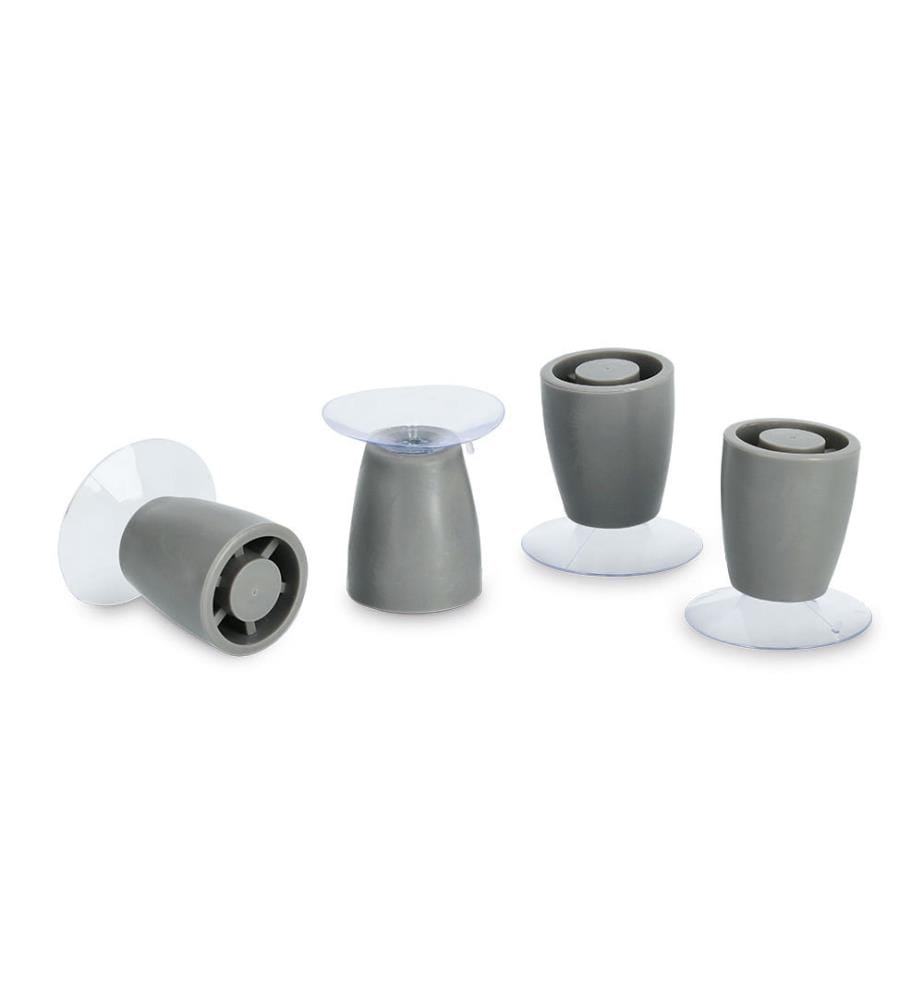Füsse für Herdabdeckplatte, Set 4-teilig - Grau