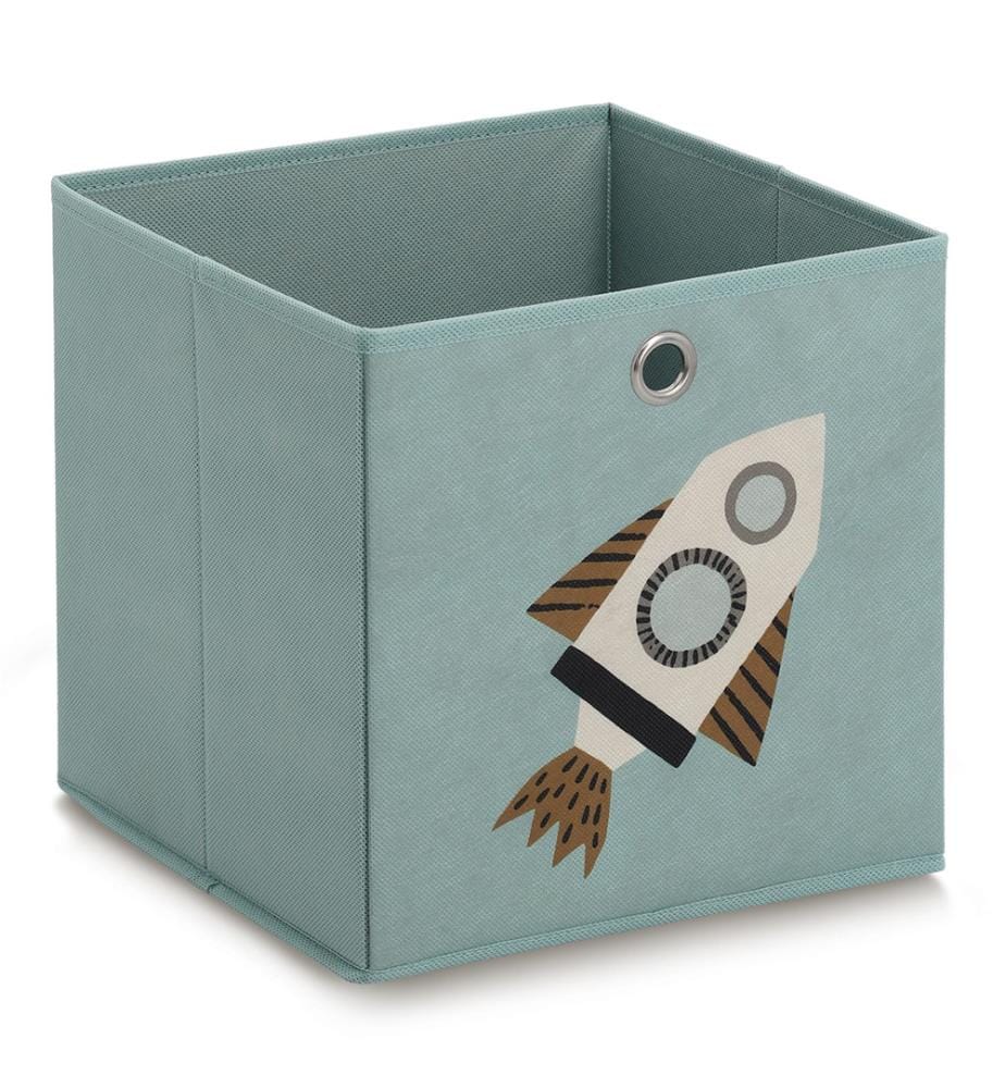 Aufbewahrungsbox "Rocket", Vlies, petrol