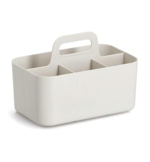 Organizer mit 5 Fächern, Kunststoff, beige