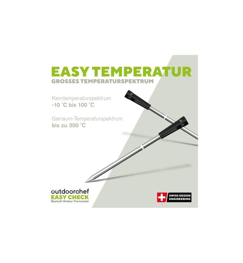 Outdoorchef - Mesureur de température intérieure Easy Check Dual