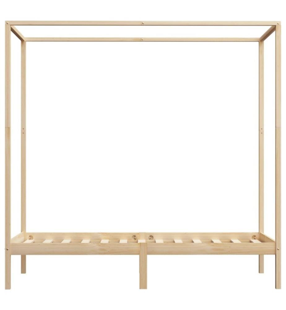 Himmelbett-Gestell Massivholz Kiefer 100 x 200 cm