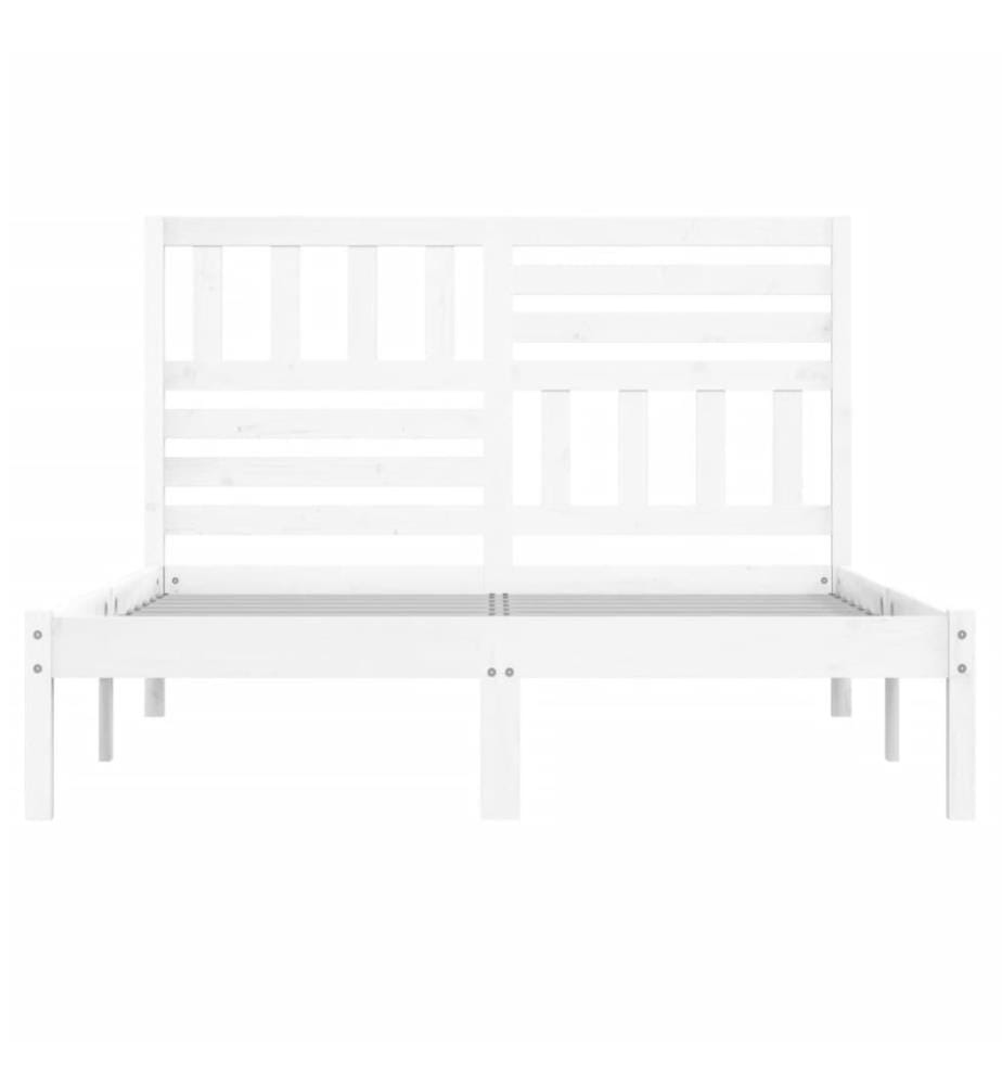 Massivholzbett Weiss Kiefer 120x200 cm