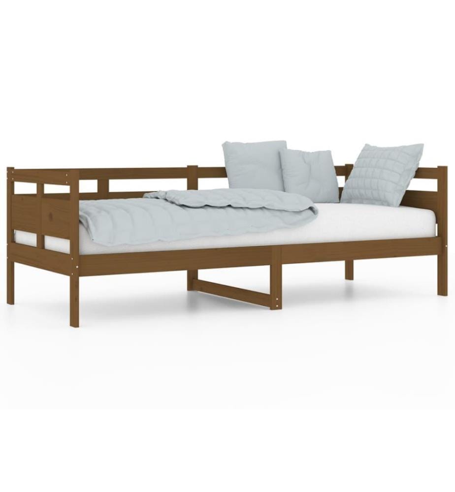 Tagesbett Honigbraun Massivholz Kiefer 80x200 cm