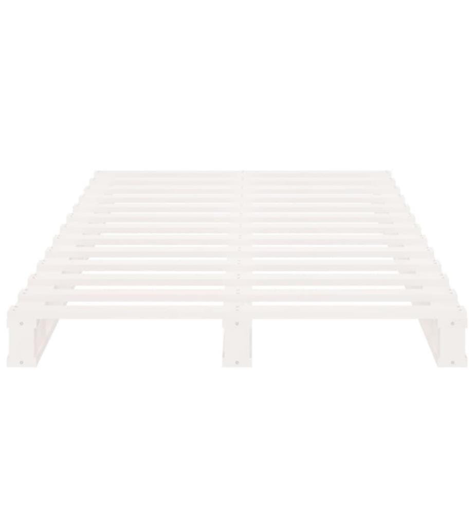Massivholzbett Weiss 75x190 cm Kiefer 2FT6 Small Single